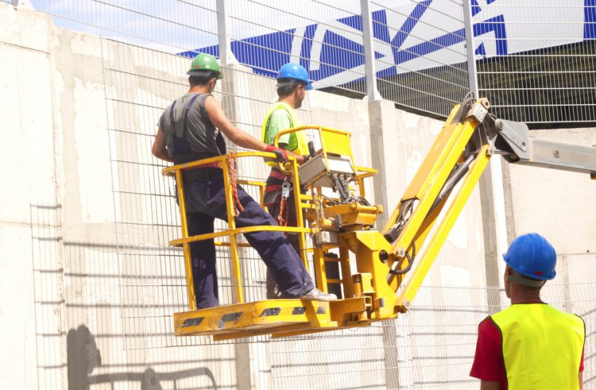 construction workers at the site